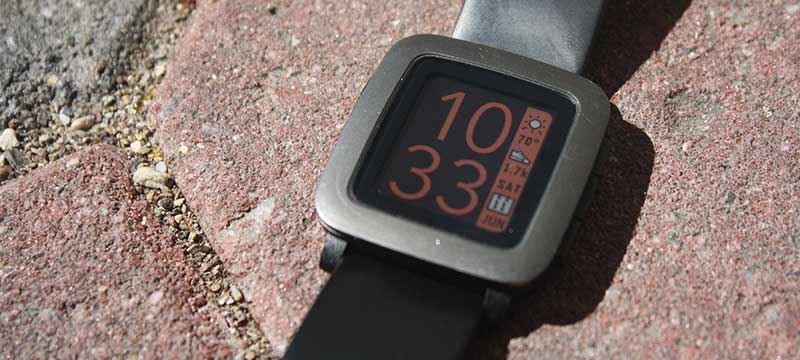 Photo of TimeStyle running on a watch