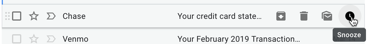 I want to punch whoever wrote this text Screenshot Gmail hover quick actions